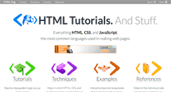 Desktop Screenshot of htmldog.com