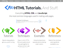 Tablet Screenshot of htmldog.com